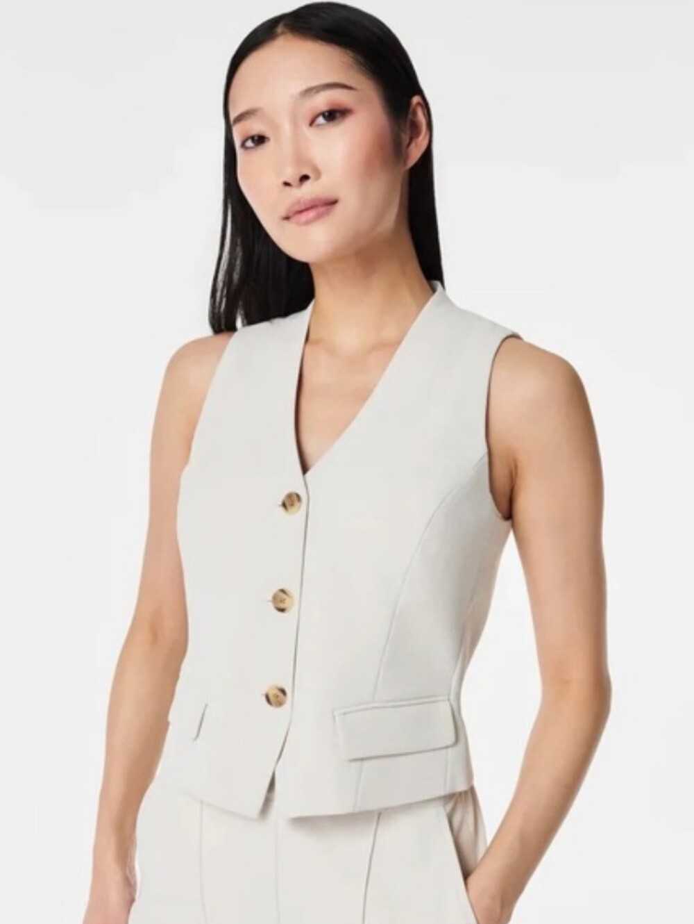 New Spanx Carefree Crepe Vest Tank Medium